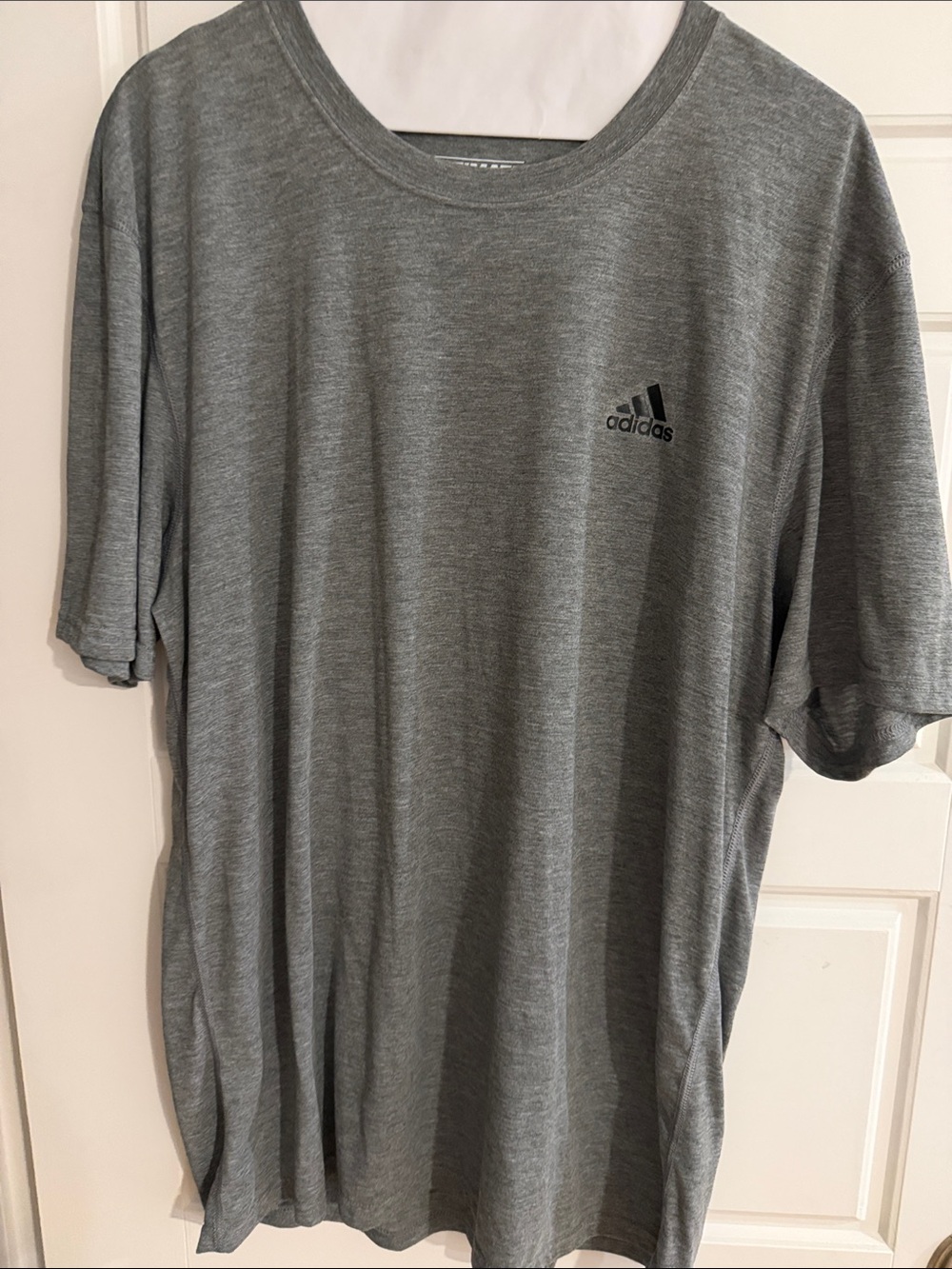 adidas Men’s Heather Grey Short-Sleeve ClimaLite Performance Tee